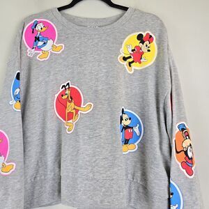 DISNEY .WDW 50 Anniversary Vault Collection RETRO STICKERS‎ Sweatshirt  XL.D162